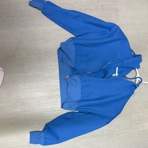 Blue Zip-Up Hoodie